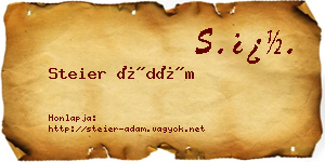Steier Ádám névjegykártya